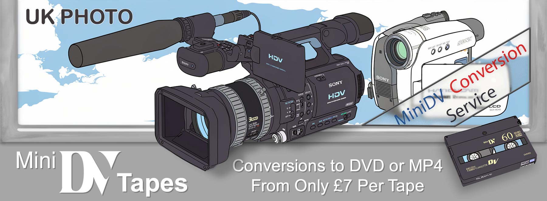 MiniDV to DVD Banner