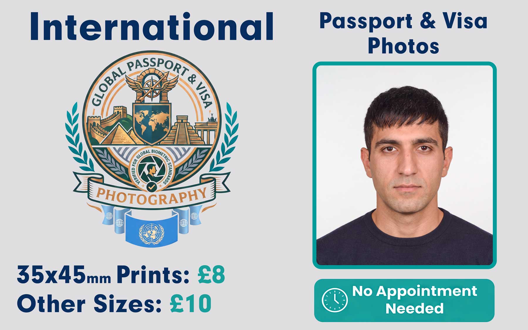 International passport and visa photo serivce