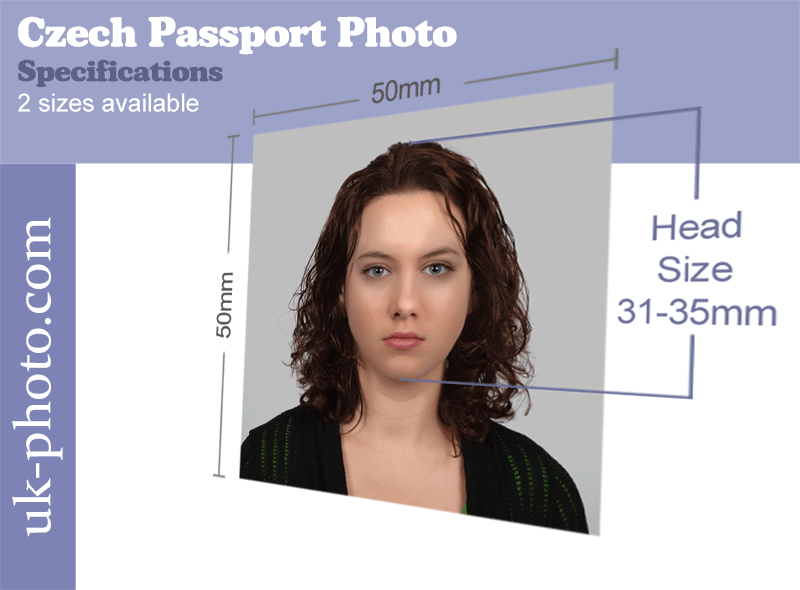 US passport photo size