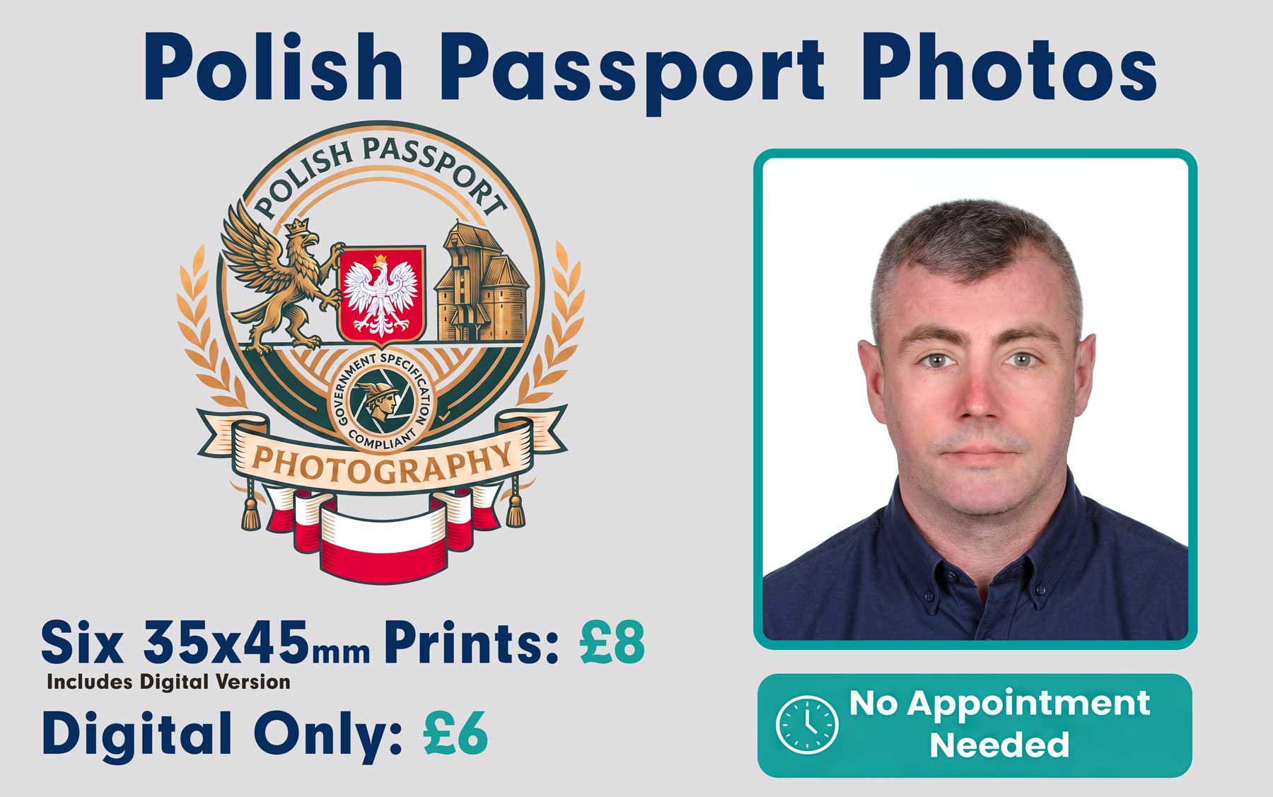 Polish passport and visa photo serivce