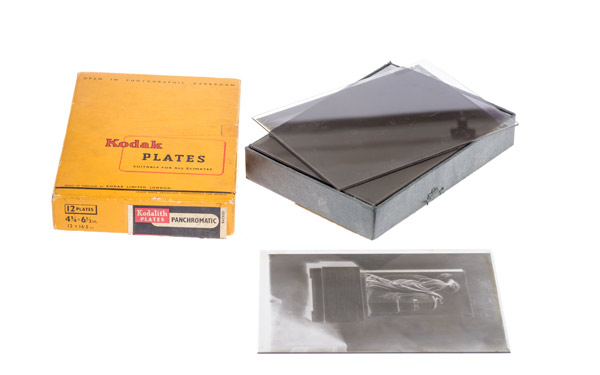 Box of Half-Plate Negatives