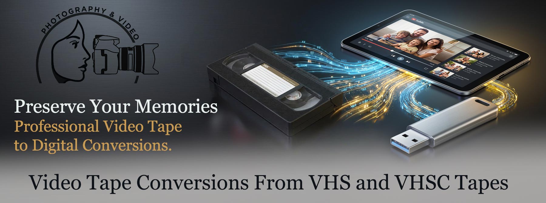 VHS to DVD Banner