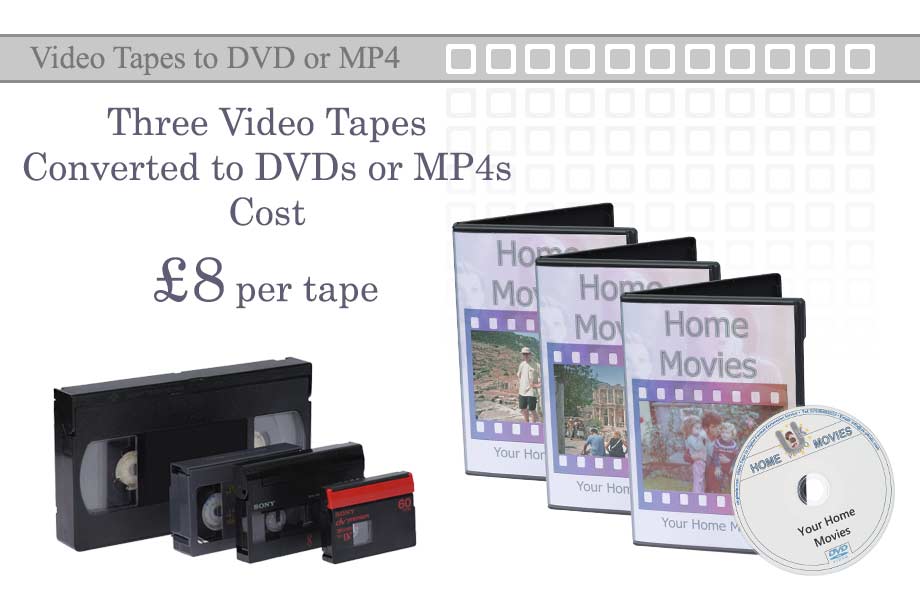 Three Tapes £8 Each